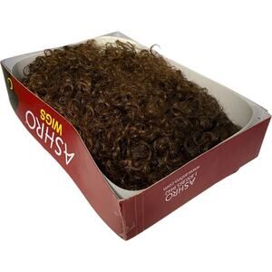 Ashro Springy Curls Wig Brown Locs Synthetic Hair Womens Average Size NRFB